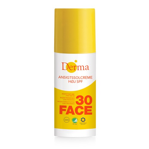 Solcreme ansigt spf høj beskyttelse 50 ml - Derma - Økologisk Supermarked
