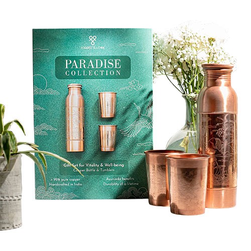 Kobber gavesæt Paradise (1x900ml+2x300ml) - 1 styk