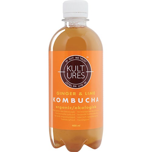 Kombucha Ginger & Lime Økologisk - 400 ml