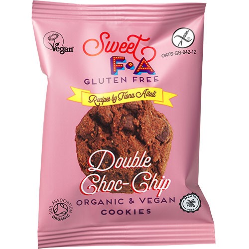 Double Chocolate Chip Cookies (2-pak) Økologisk - 30 gram