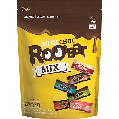 Roobar Mini Choc Mix Økologisk - 180 gram