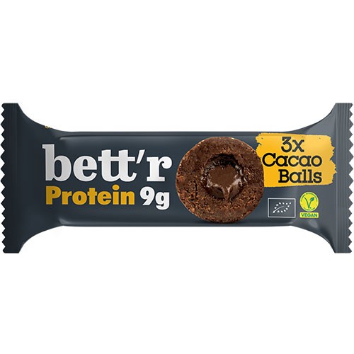 Bett'r Protein Cacao Balls Økologisk - 45 gram