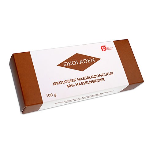 Hasselnød nougat Økologisk - 100 gram - Økoladen